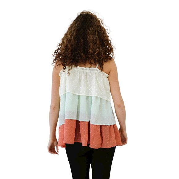 Davi & Dani Present Moment Color Block Layered Cami - Picture 3 of 9